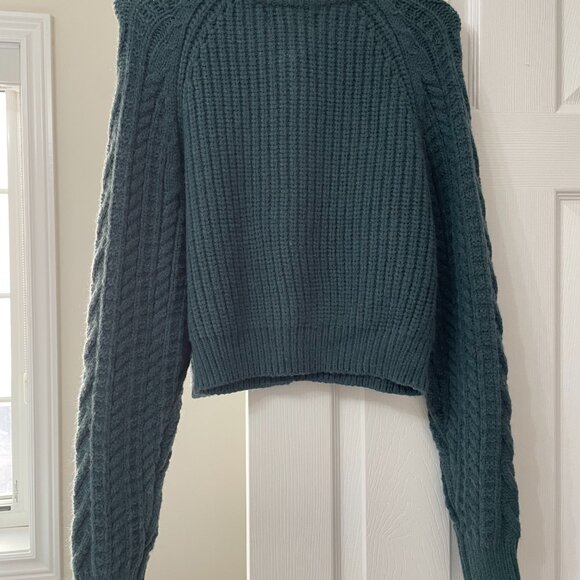 CIDER Peacock Button Up Cardigan - Size Small - Picture 5 of 5